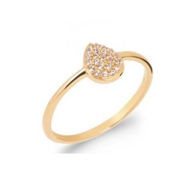 Bague plaqué-or 750/000 5 microns oz NBV8210