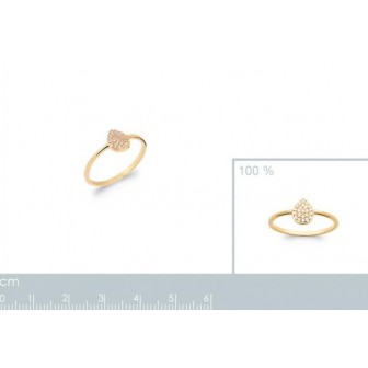 Bague plaqué-or 750/000 5 microns oz 2288210