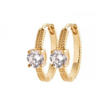 Créoles plaqué-or 3 microns 750/000 oz 2634610