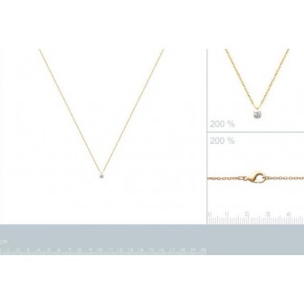 Collier plaqué-or 750/000 3 microns oz 973074