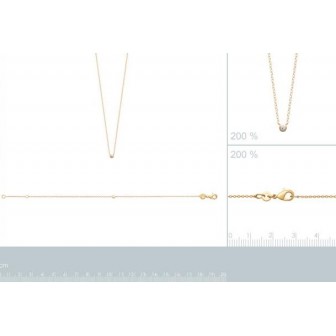Collier plaqué-or 750/000 3 microns oz 97344545