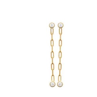 Boucles d'oreilles plaqué-or 750/000 3 microns oz 2587910