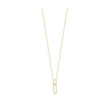 Collier plaqué-or 750/000 rhodié oz NBV320