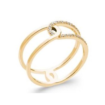 Bague plaqué-or 750/000 5 microns oz IJH2810