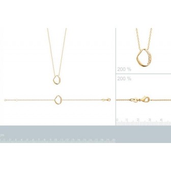 Collier plaqué-or 750/000 3 microns oz 97344045