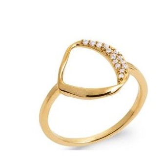 Bague plaqué-or 750/000 5 microns oz 2910910