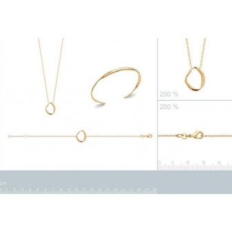 Bracelet plaqué-or 750/000 3 microns 92179618