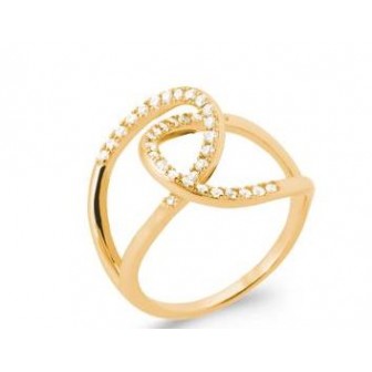 Bague plaqué-or 750/000 5 microns oz 2913010