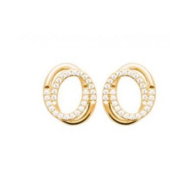 Boucles d'oreilles plaqué-or 750/000 3 microns oz 2588110