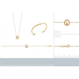 Collier plaqué-or 750/000 3 microns oz 97340045