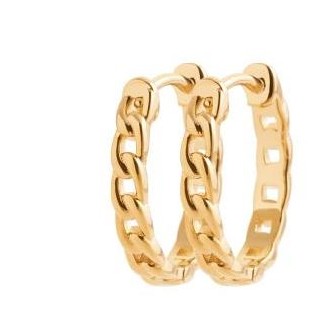 Créoles plaqué-or 750/000 3 microns IJH4820