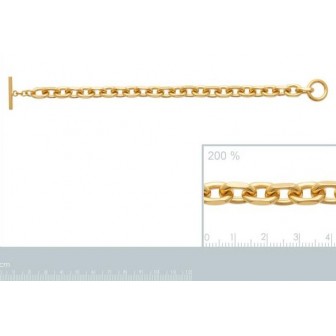 Bracelet plaqué-or 3 microns 750/000 921794