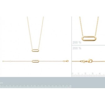 Collier plaqué-or 750/000 3 microns 92179845