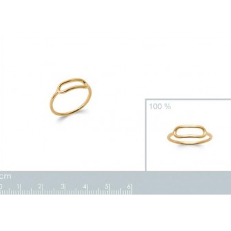 Bague plaqué-or 750/000 3 microns 2911300