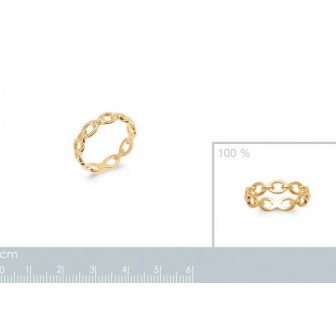 Bague plaqué-or 750/000 3 microns 2903600