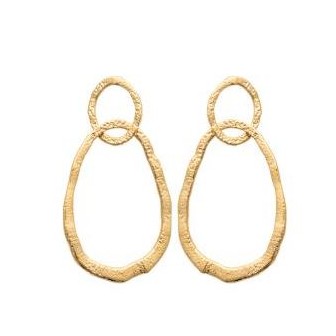 Boucles d'oreilles plaqué-or 750/000 3 microns 2577000