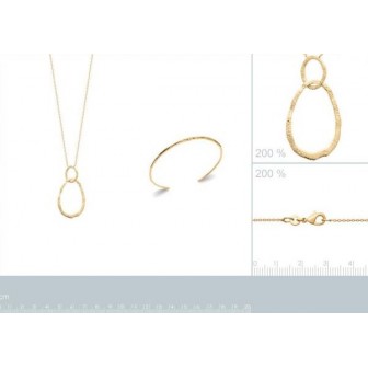 Collier plaqué-or 750/000 3 microns 92174145