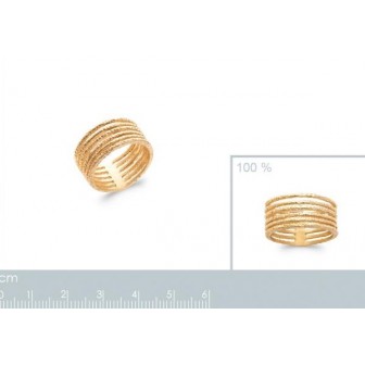 Bague plaqué-or 750/000 3 microns 2296600