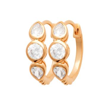 Créoles Plaqué-Or 750/000 3Microns Oz 2636010