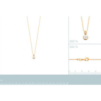 COLLIER PLAQUE -OR 750/000 3MICRONS OZ 973470