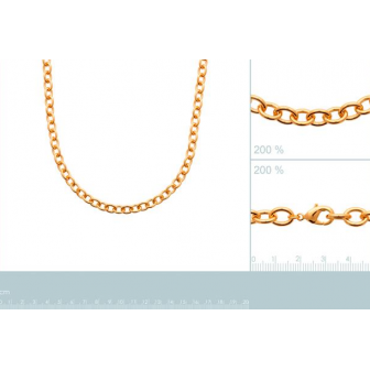 COLLIER PLAQUE -OR 750/000 3MICRONS 292008