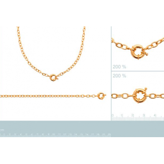 BRACELET PLAQUE-OR 750/000 3MICRONS 29200718