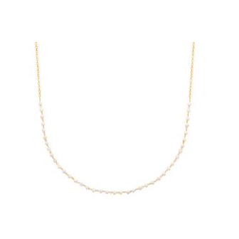 COLLIER PLAQUE -OR 750/000 3MICRONS PIERRE DE LUNE DER46645