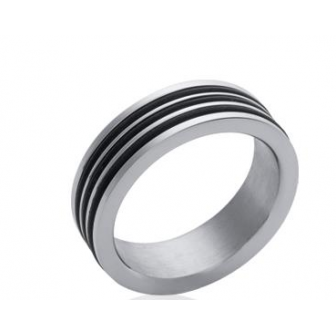 BAGUE ACIER CAOUTCHOUC DER9800