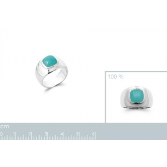 Bague argent 925/000 rhodié Amazonite 1922060