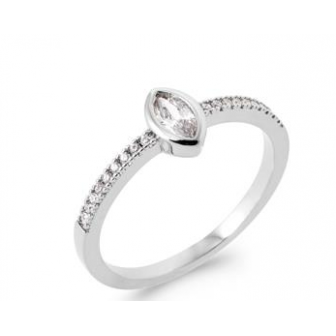 Bague argent rhodié 925/000 oz DER3110