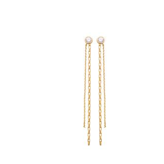 Boucles d'oreilles plaqué-or 750/000 3 microns oz 23002310