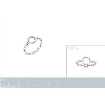 Bague argent rhodié 925/000 7918700