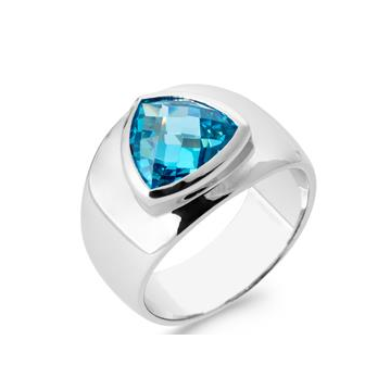 Bague argent rhodié 925/000 oz 1924360