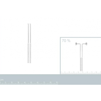 Boucles d'oreilles argent rhodié 925/000 oz 1597910