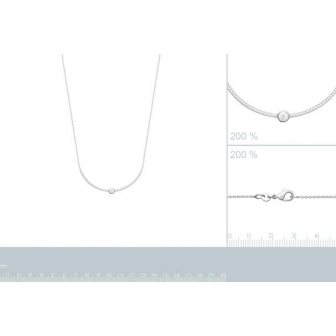Collier argent rhodié 925/000 oz 87357145