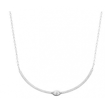 Collier argent rhodié 925/000 oz 873572