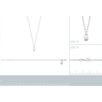 Collier argent rhodié 925/000 oz 87352945