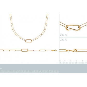 Collier plaqué-or 750/000 3 microns 92187245