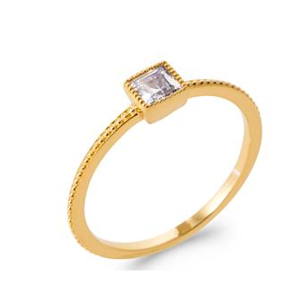 Bague plaqué-or 750/000 5 microns oz 2923010