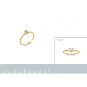 Bague plaqué-or 750/000 5 microns oz 2923010