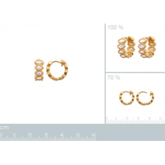 Créole plaqué-or 750/000 3 microns oz 2643710