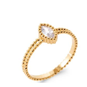 Bague plaqué-or 750/000 5 microns oz 2922910