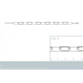 Bracelet argent rhodié 925/000 721840