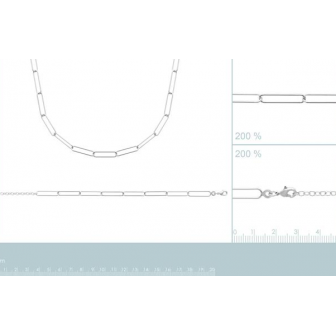 Collier argent rhodié 925/000 72178845