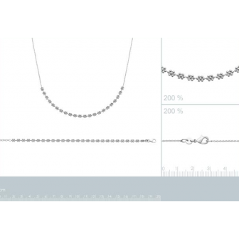 Collier argent rhodié 925/000 72185645