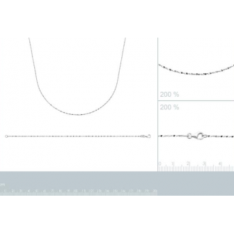 Collier argent rhodié 925/000 72185245