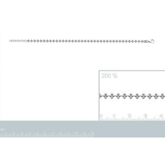 Chaîne argent rhodié 925/000 721882