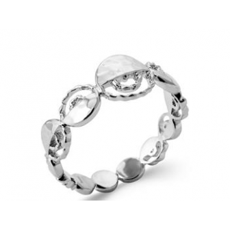 Bague argent rhodié 925/000 DZA8900