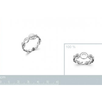 Bague argent rhodié 925/000 7918900