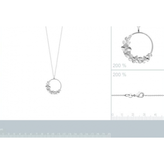 Collier argent rhodié 925/000 721843